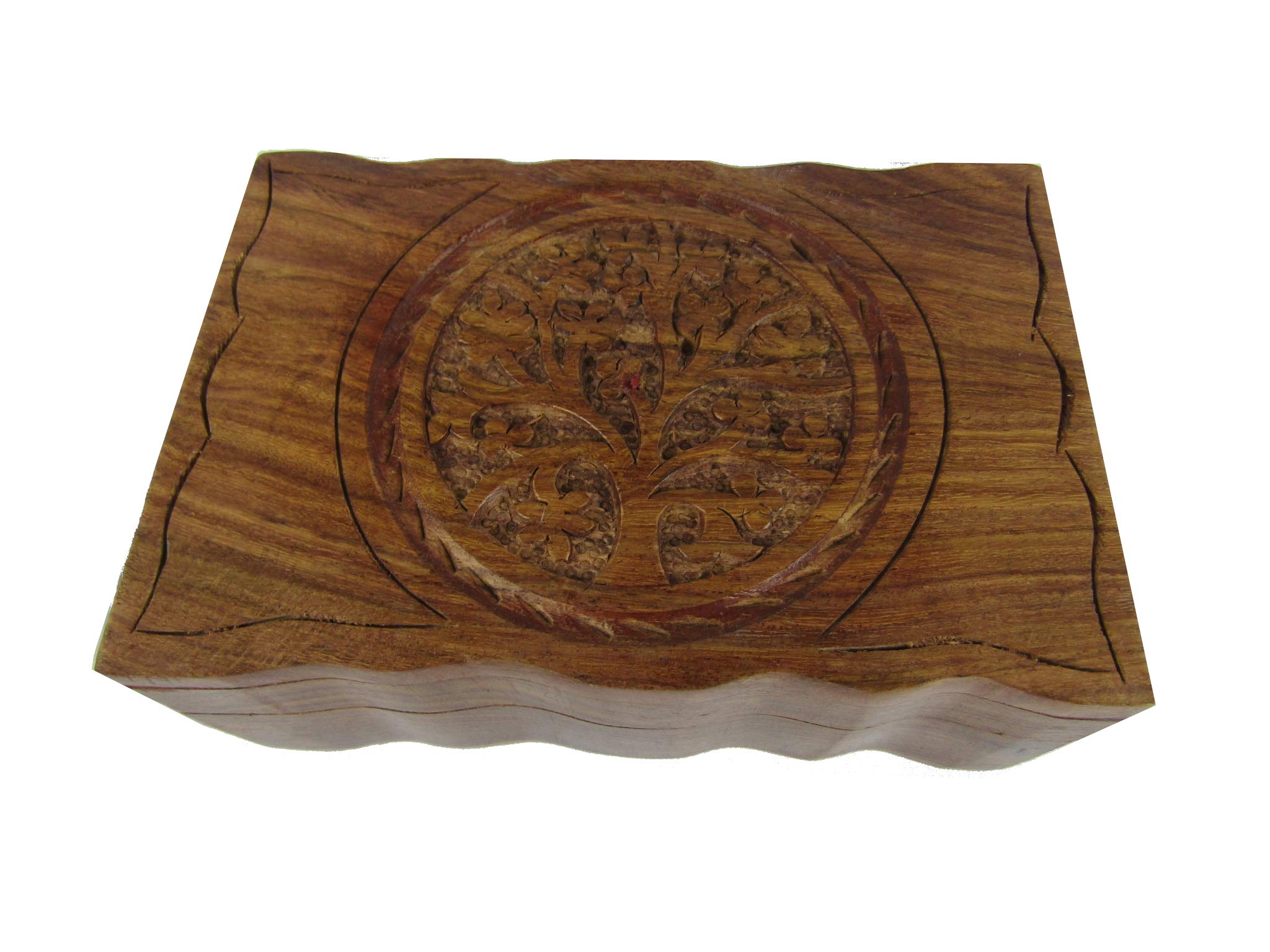Boîte en bois Arbre de vie 10 x 15 cm CircuitOffice pour bijoux
