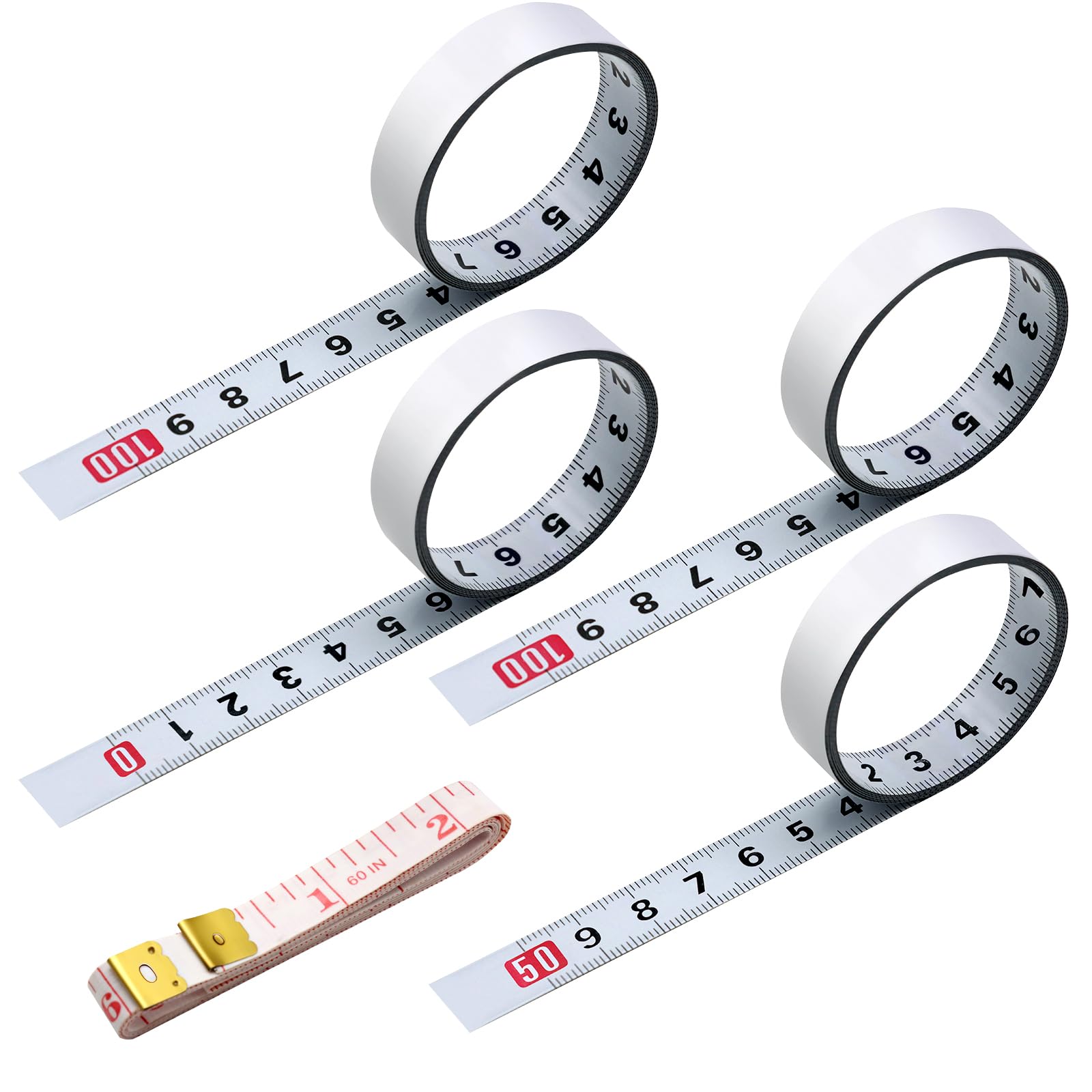 Nastro Metrico Autoadesivo 1-5 Metri - Per Falegnami E Fai Da Te - Foto 4