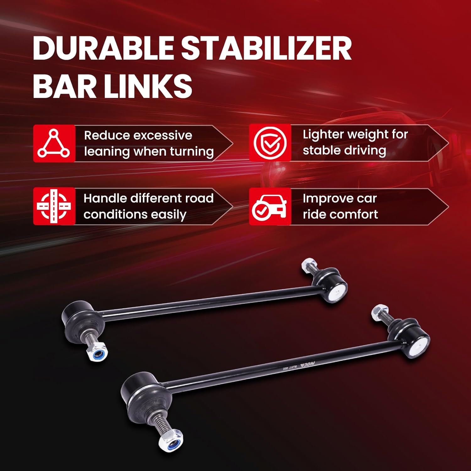 MPLUS K80235 Front Stabilizer Sway Bar Link Replace 95-01 for BMW 740i 740iL 750i 750iL / 00-03 for BMW Z8 / 04-09 for Mazda 3/06-10, 12-17 for Mazda 5