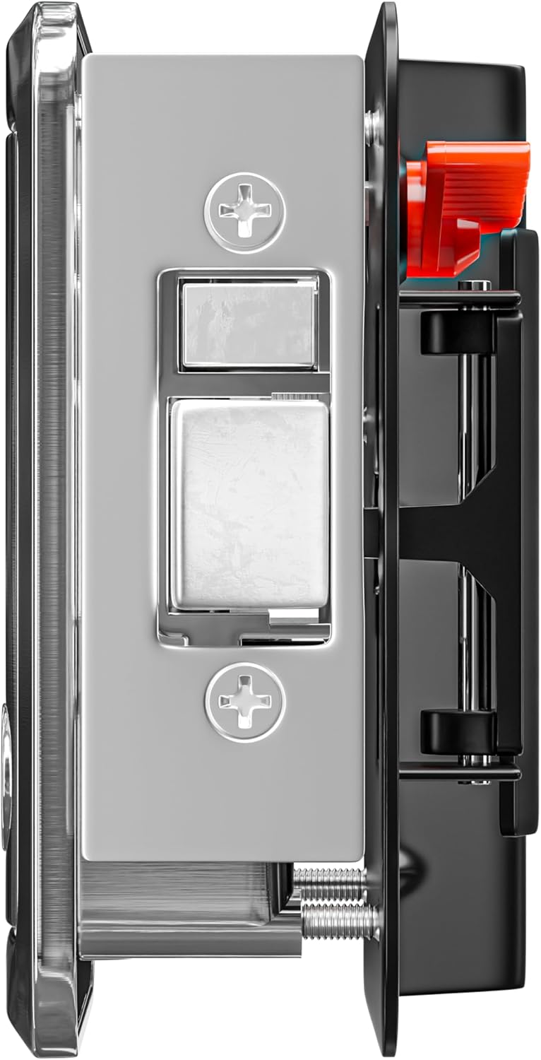 RV Travel Trailer Entry Door Lock Polar Chrome Paddle Deadbolt