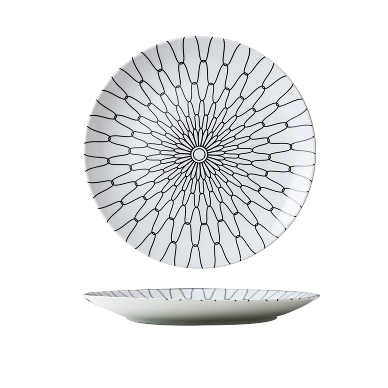 NZPOST Dinner Plate Nordic Creative Modern Simple Underglaze Color Ceramic Tableware Household 8/10-Inch W