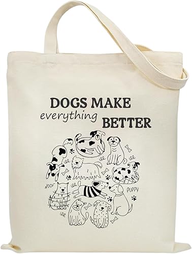 Miniatura 14 de Bolsa de lona de algodón estética, reutilizable, para mujer, regalo casual, vacaciones, tienda, trabajo, gimnasio, yoga, divertido y lindo Deja que