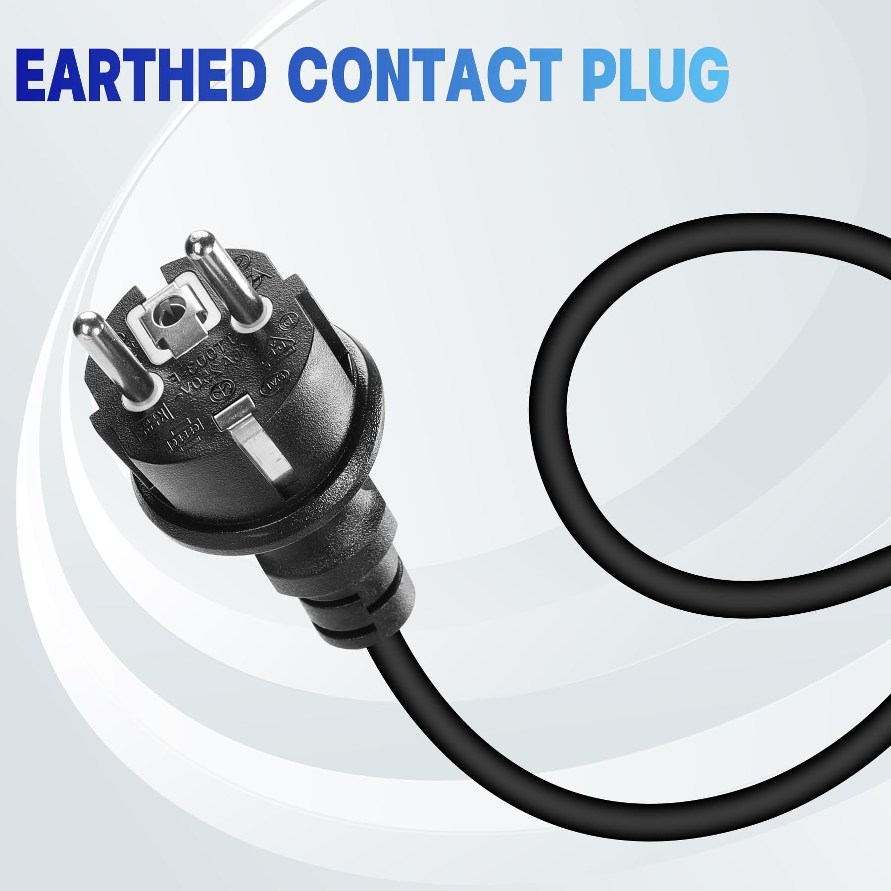 Przewód adaptera CEE, 10 m, adapter CEE, 230 V/16 A, 3-biegunowa wtyczka CEE, kabel IP44 CEE, przedłużacz ze złączem kątowym CEE, złącze Schuko, adapter do wtyczki kempingowej, akcesoria do przyczep