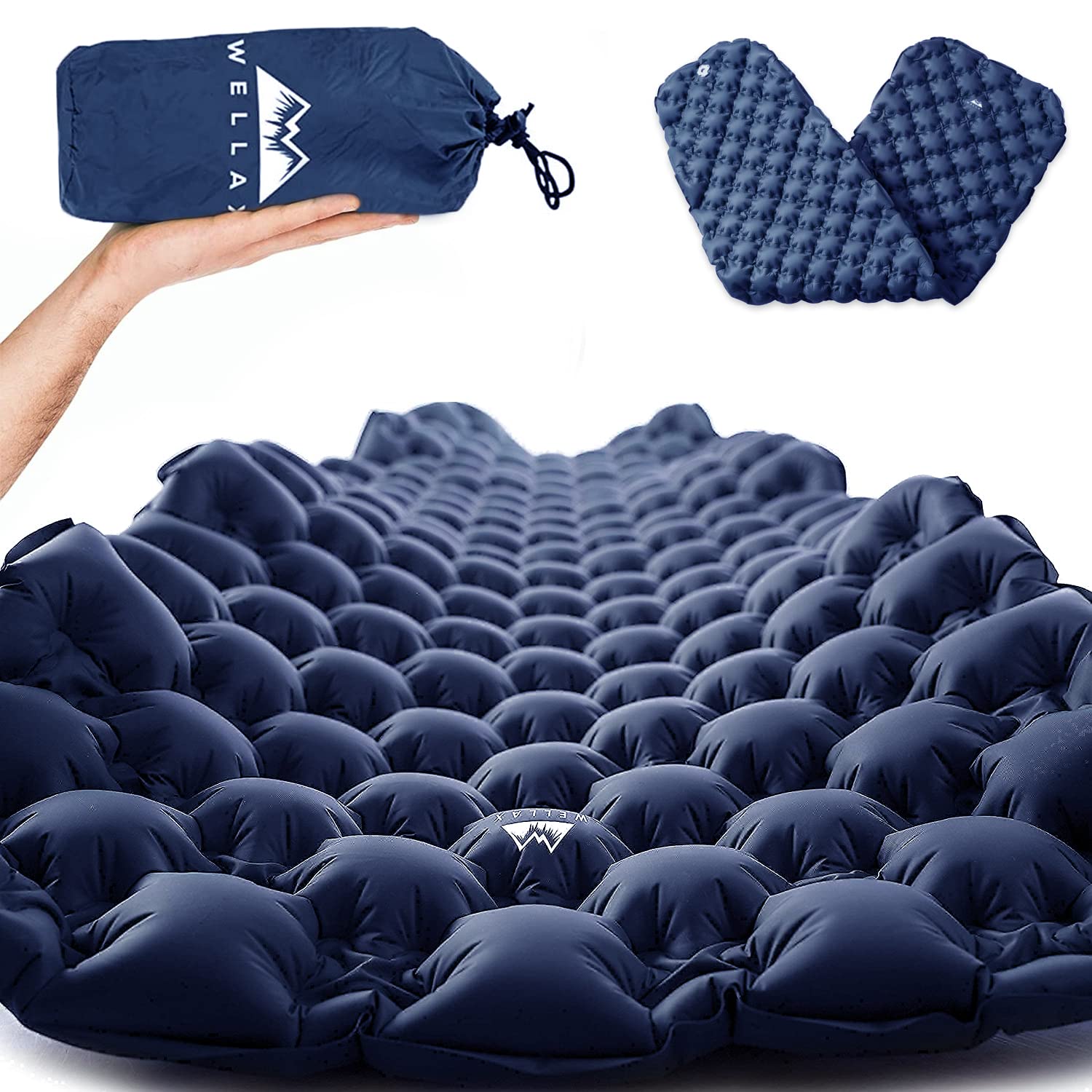 WELLAX Ultralight Air Sleeping Pad Inflatable Sleeping Mat, Ultimate