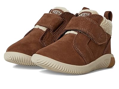 KEEN Kids KNX Middie Easy On Strap Comfortable Barefoot Feel Sneakers (Toddler) Kids Shoes Bison/Safari : 4 Toddler M, Leather