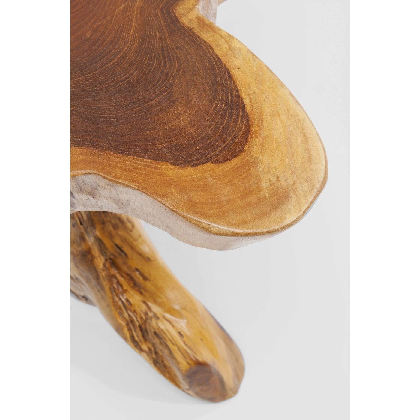 Kare Design tavolino Tree Big, marrone, grande, altezza 49-52cm. Diametro del ripiano 48-54cm, soggiorno, legno massello, tronco d`albero, pezzo ottimo