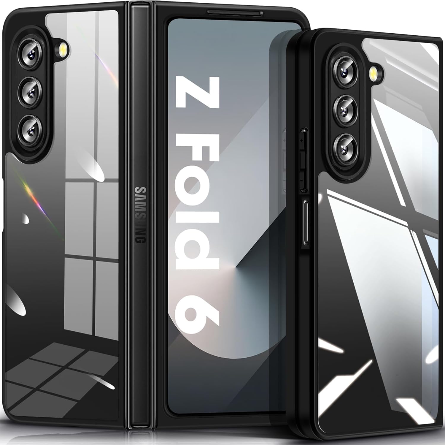 Newlike Back Cover Crystal Clear Scratch Resistant Camera and Screen Protection Back Cover Case for Samsung Galaxy Z Fold 6 - Transparent (B0D8T6V6M9) Amazon Price History, Amazon Price Tracker