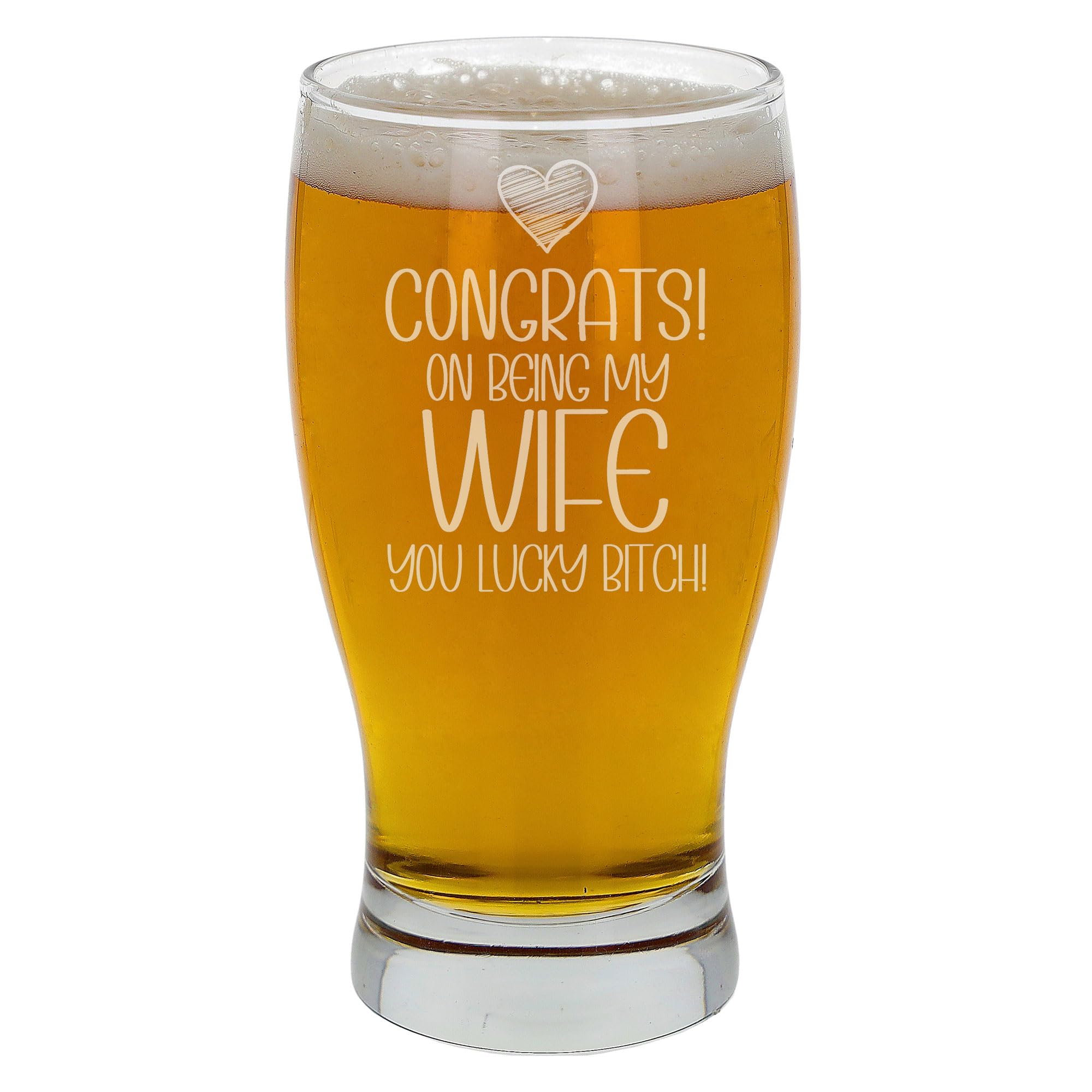 Always Looking Good Congrats on Being My Wife Gifts for Wife Engraved Beer Glass Personalised Birthday Gifts for Women Wife Gifts Ladies Gifts Ideas Pint Glass Wife Gifts for Her Presents for Women