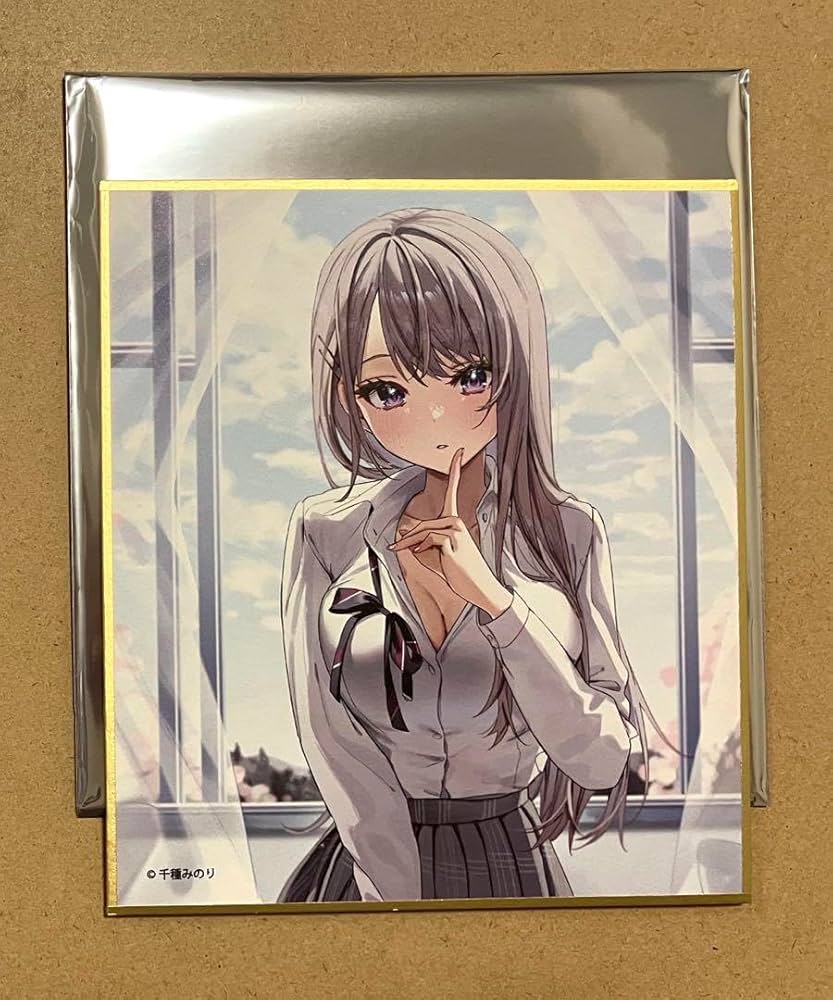 志乃と恋 水着 千種みのり ミニ色紙 サイン入り コラボカフェ 限定 ①