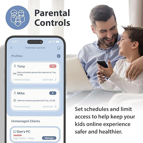 Miniatura 9 de Router WiFi 6 G530 5G NR AX3000 con ranura para tarjeta SIM, puerta de enlace celular, antenas optimizadas de alta ganancia, failover dual WAN,