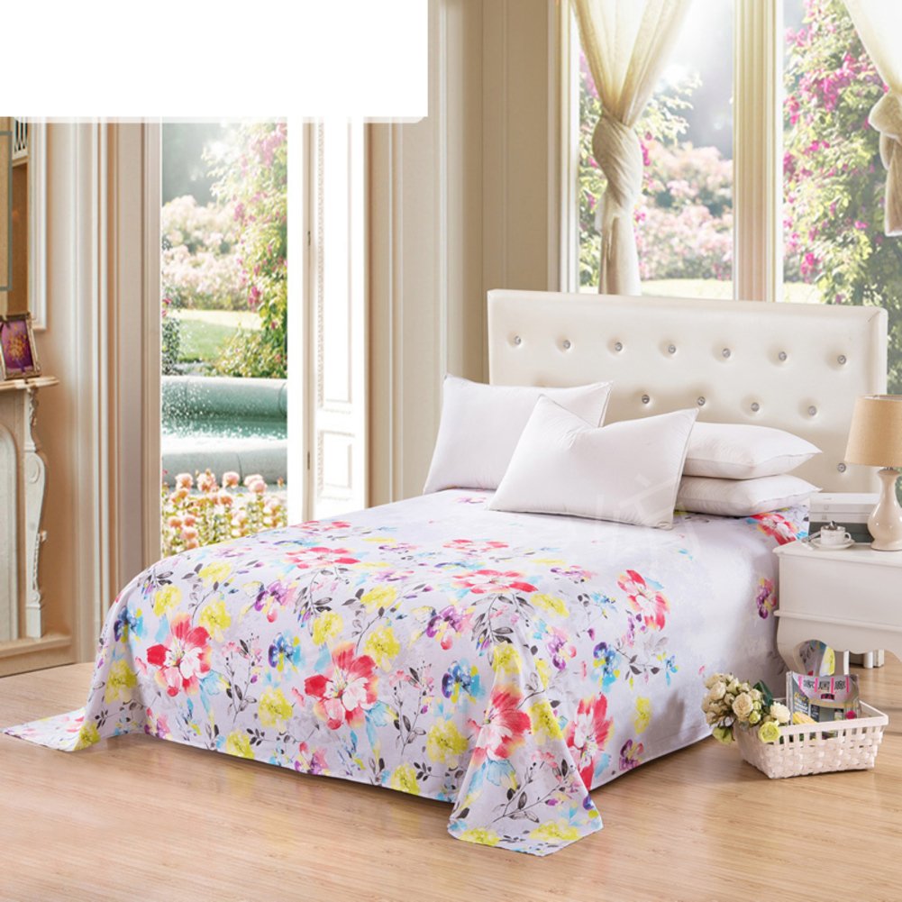 Sergé coton double feuilles de qualité pour un lit raffiné