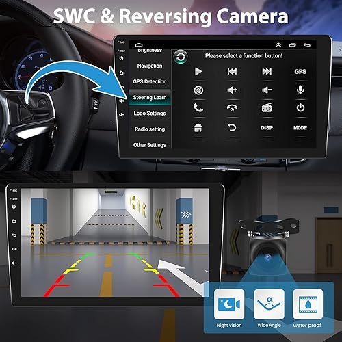 Miniatura 5 de Estéreo de coche para Honda Accord 2003-2007 7th 10.1 pulgadas Android pantalla táctil radio de coche con Bluetooth, navegación GPS, WiFi, Mirror