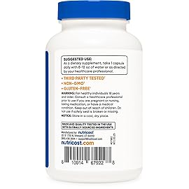 Nutricost Folic Acid (Vitamin B9) 1000 mcg, 240 Capsules (2 Bottles)