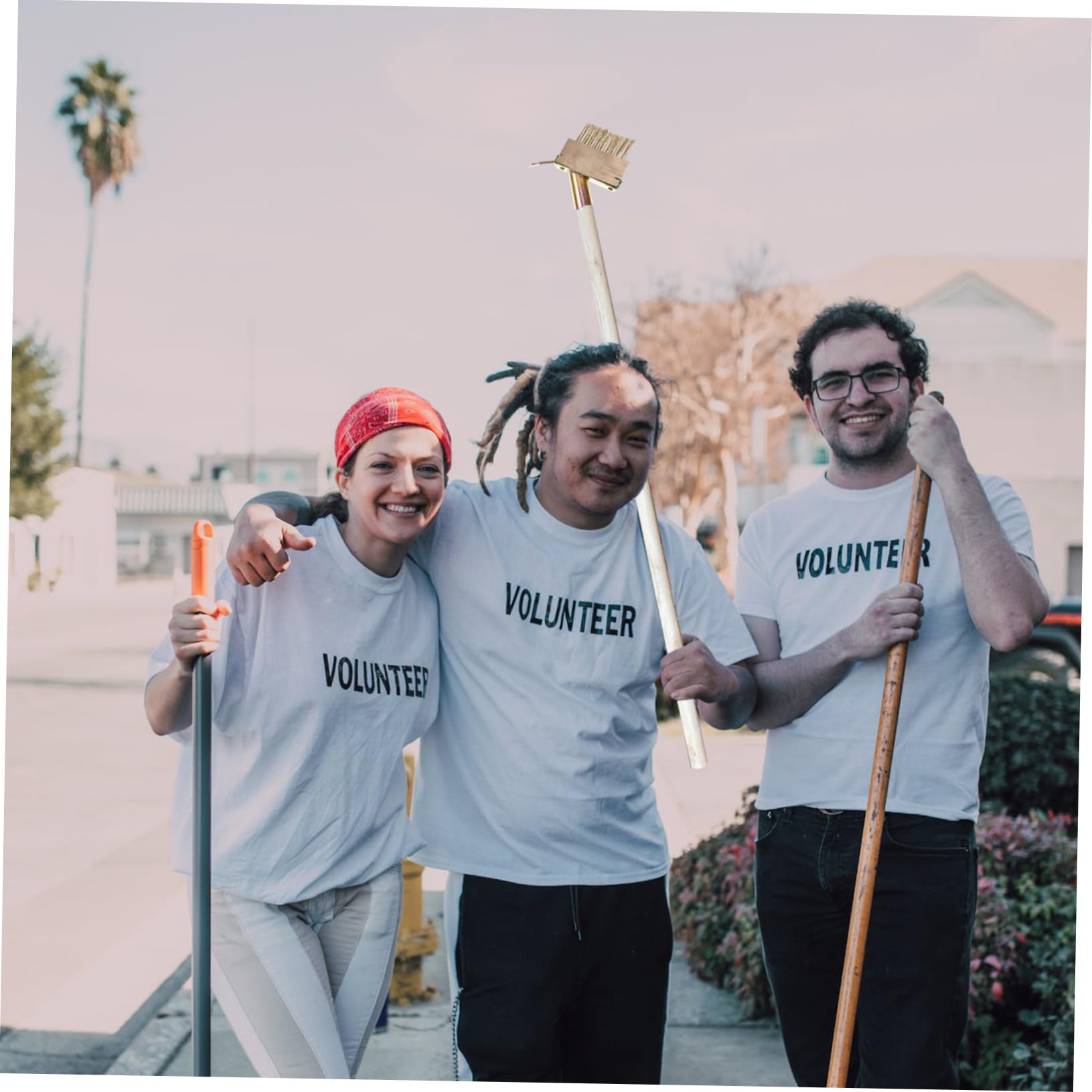 BESPORTBLE 2pcs Weeding Brush for Wire Deck Brush for Moss Removal Tool Paver Cleaning Brush Handle Hole Steel Wire Brush for Garden Pathways