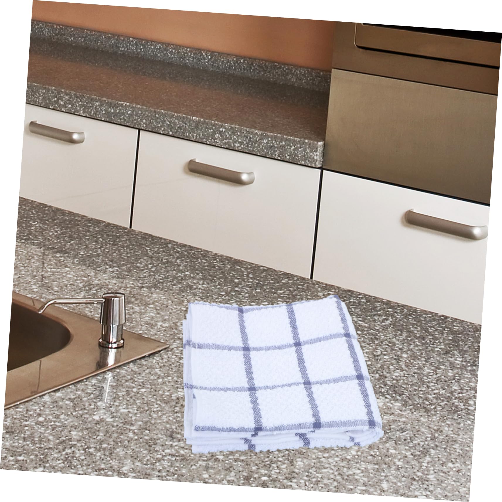 Canovacci da Cucina in Cotone 6 Pezzi ad Alta Assorbenza | Asciugatura Stoviglie, Pulizia Multiuso, Design Semplice e Pratico per Uso Quotidiano