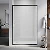 1200mm Black Sliding Shower Enclosure 6mm Safety Tempered Glass Screen Smooth Sliding Shower Door Reversible for Wet Room Bathroom Cubicle Screen Door