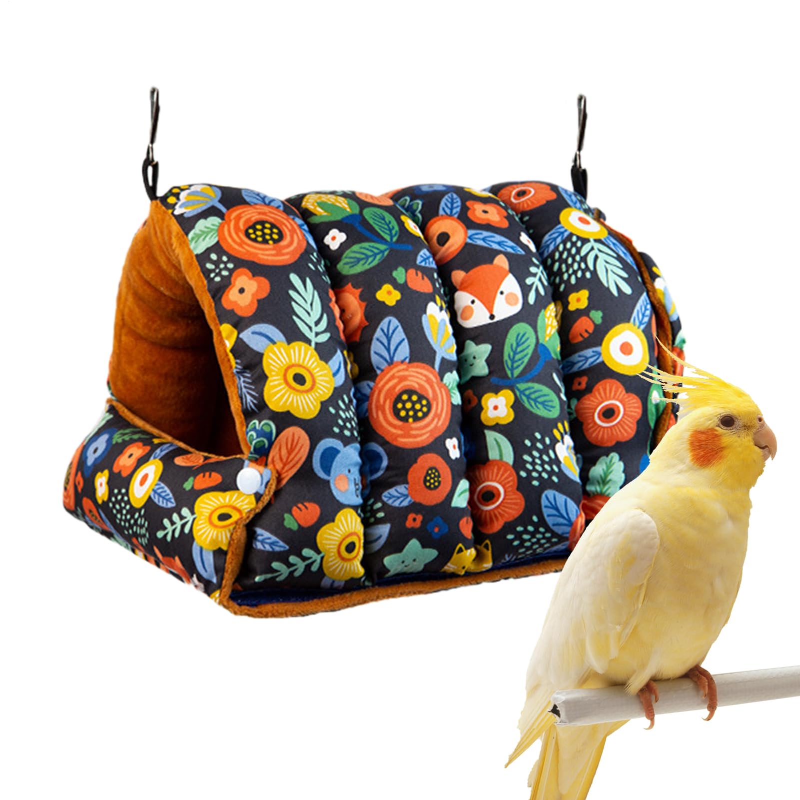 Dormir et jouer en sécurité avec le lit pour perruches en tissu