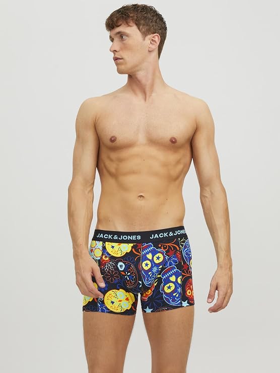 JACK & JONES Jacnew WB Trunks 3 Pack Bxer Men (Pack of 3)