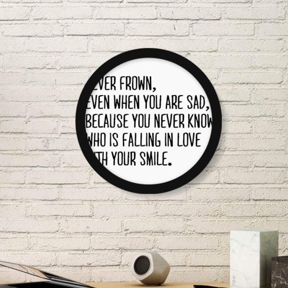 Cadre photo rond noir art prints peintures stickers muraux décoration maison medium