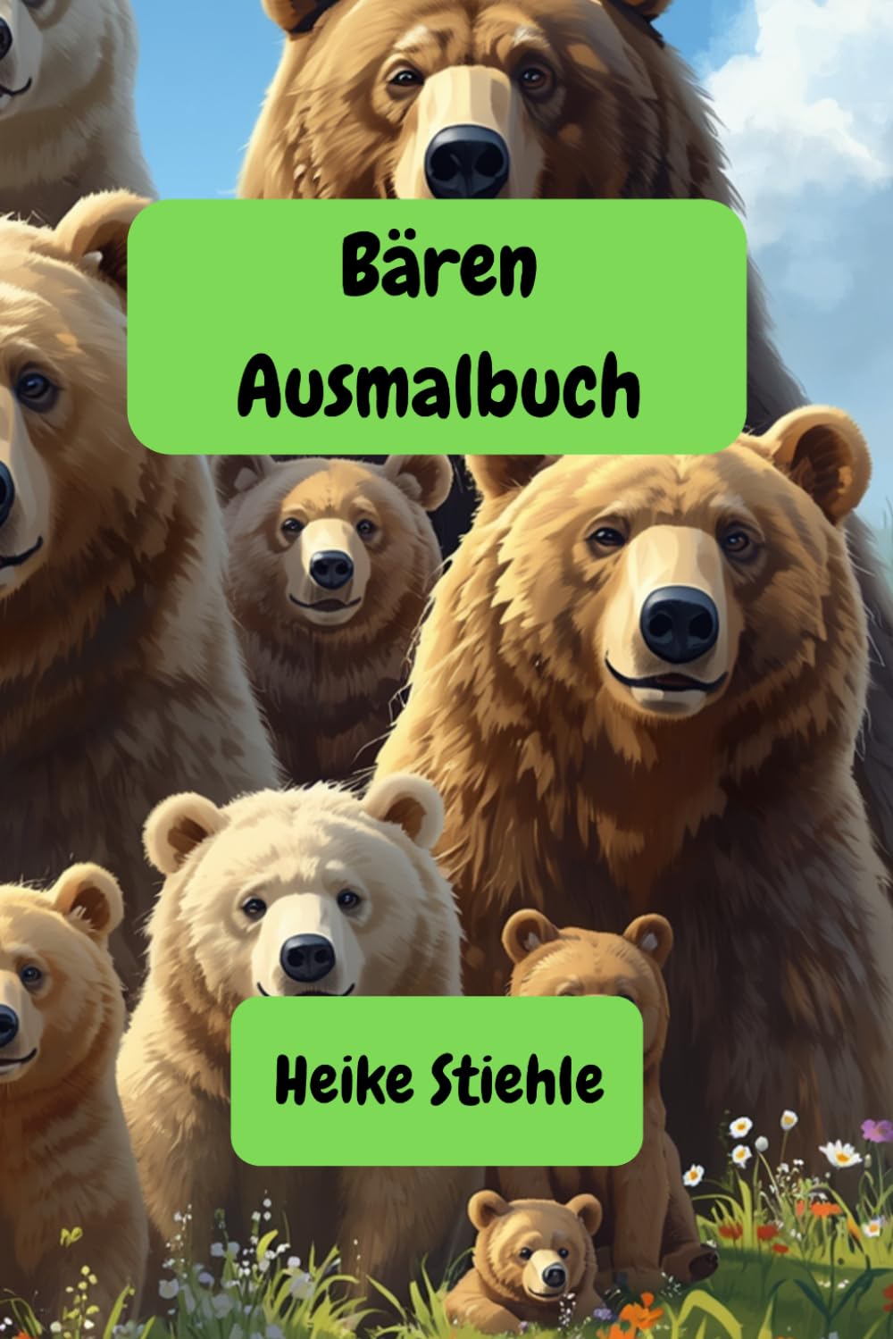 Bären Ausmalbuch: Für Kinder