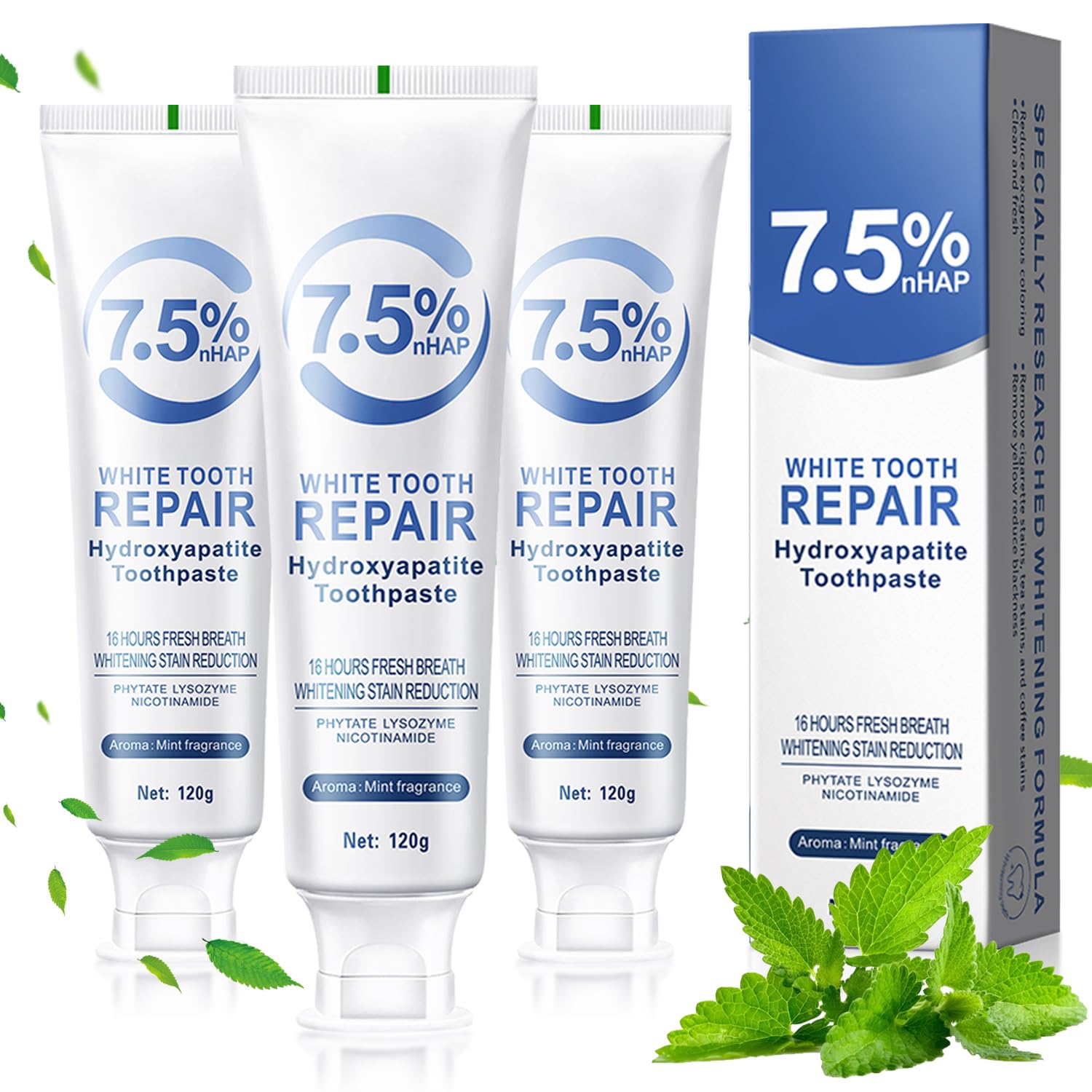 OHZH Hydroxyapatite Toothpastes 3-Pack