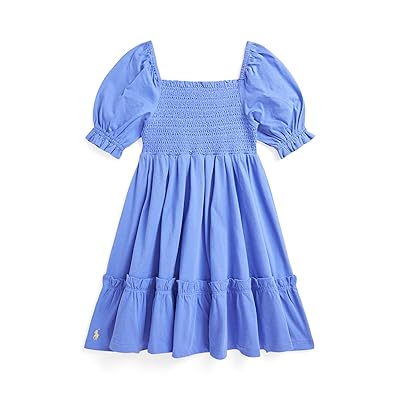Polo Ralph Lauren Kids Smocked Cotton Jersey Dress (Toddler/Little Kid) Girl