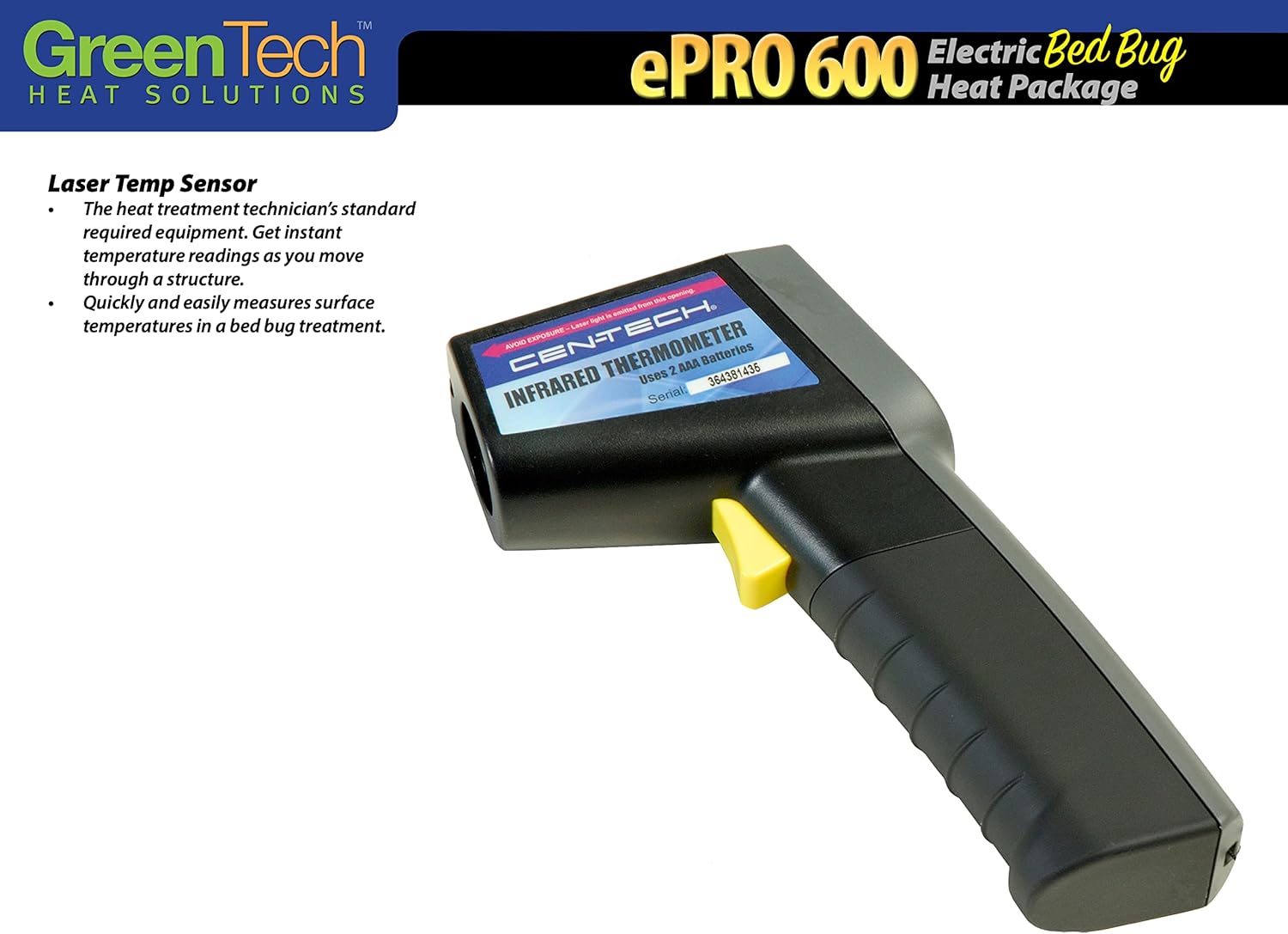 Portable Electric Bed Bug Sanitation Heater | Professional-Grade | Heat Treatment System and Equipment | Get Rid of BedBugs | 19,659 BTU | ePro 400 Heater Bundle Package for 400 Sq Foot Room | Green