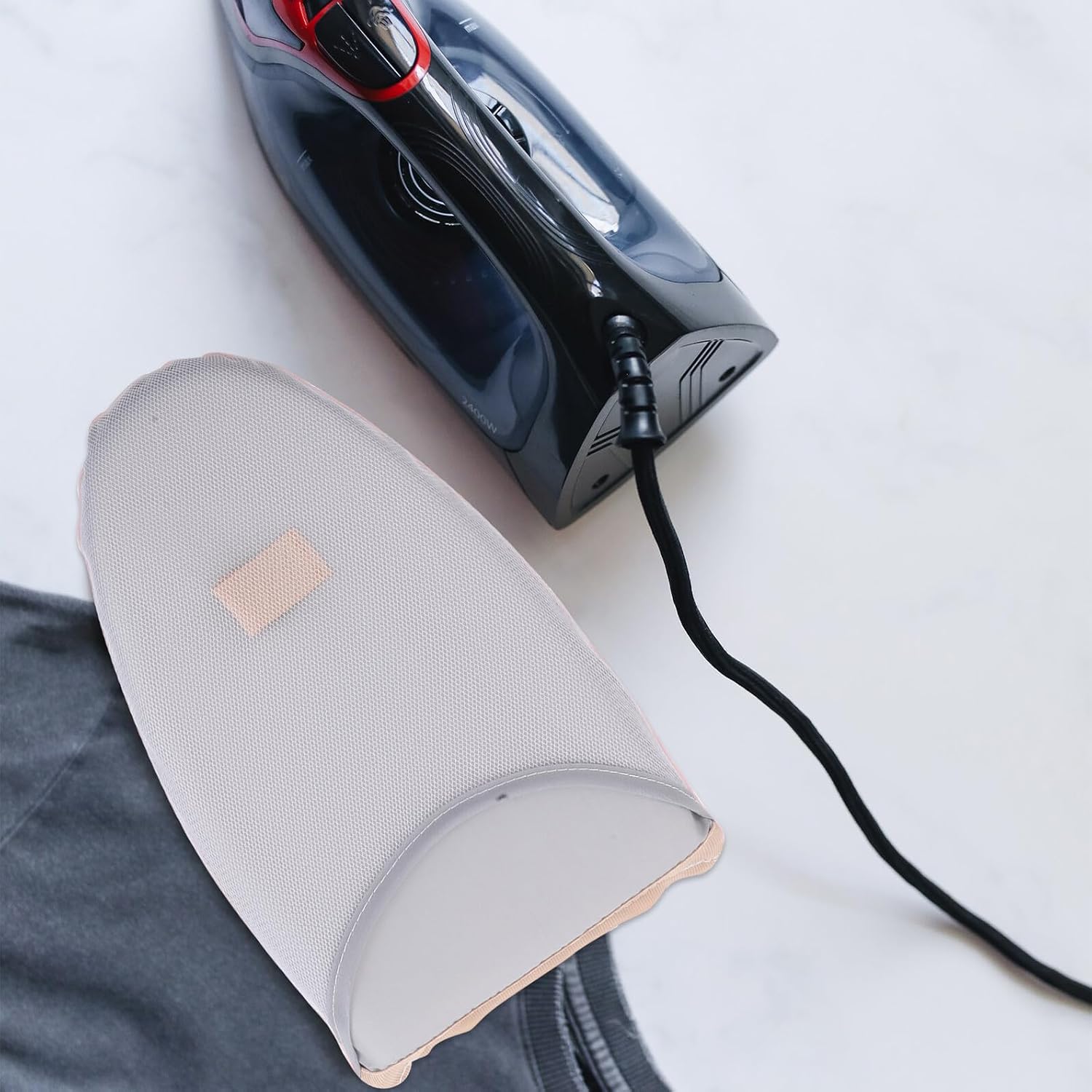Yardwe Garment Steamer Ironing Glove Heat Resistant Handheld Steamer Glove with Finger Loop Mini Steam Pressing Mitt for Clothes Steaming Accessories