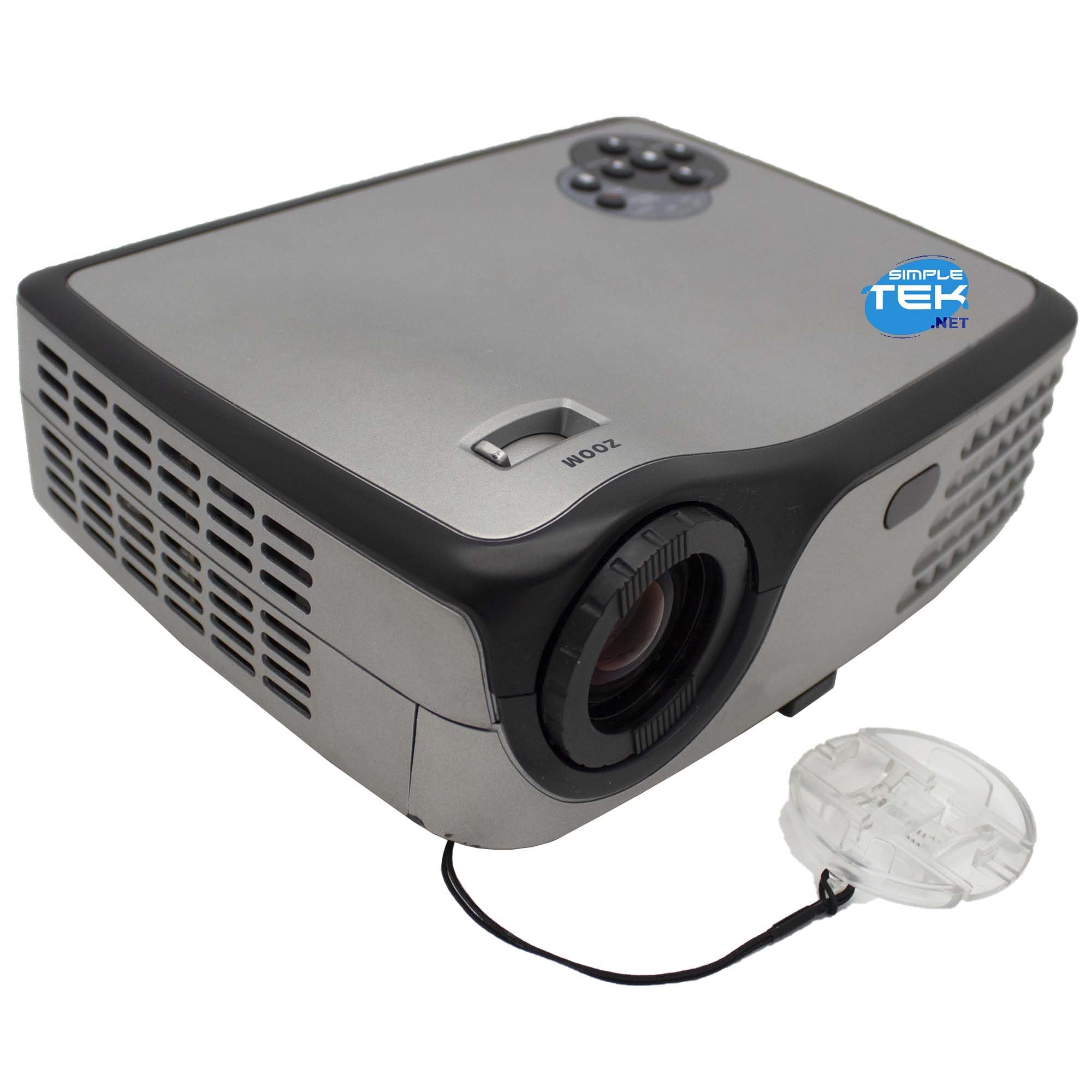 SIMPLETEK - EP729 Mini Proiettore DLP VGA RCA Videoproiettore Ultraportatile (Ricondizionato)
