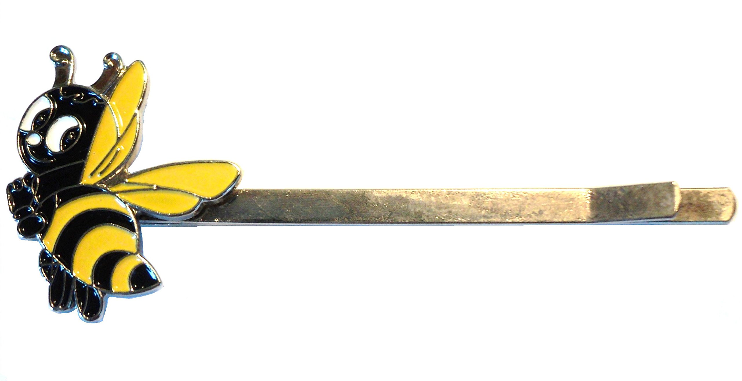 Worker Bee Metal Enamel Girls Hairpin Womens Hair Grip Clip