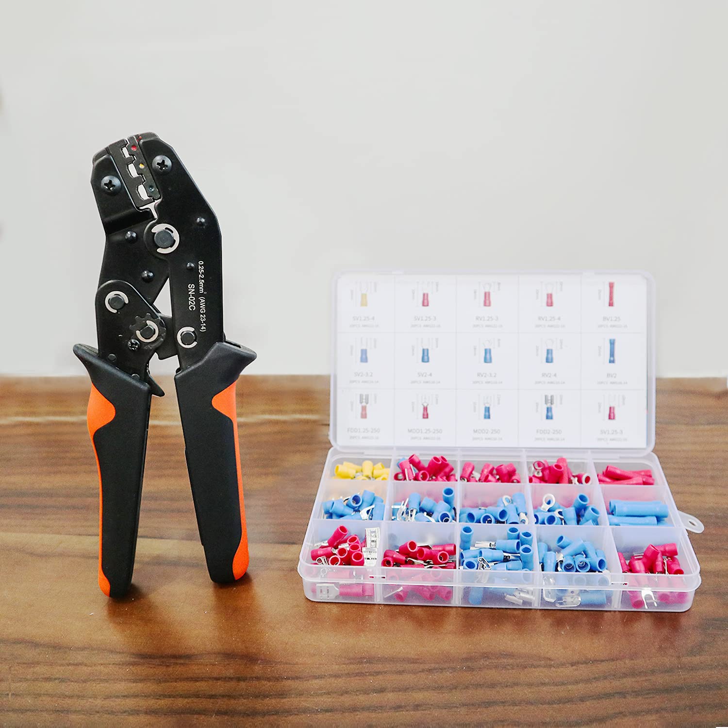 SWANAMB Wire Crimping Tool Kit AWG 2314 with 280 PCS Insulated Wire