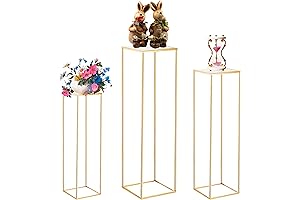 Gold Cylinder Pedestal Stands for Parties