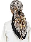RIIQIICHY 100% Mulberry Silk Scarf Head Scarf for Women Hair Wrap for Sleeping Square Bandana Neck Scarf