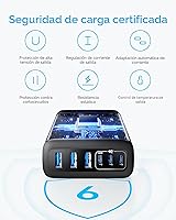 Vista 7 de Cargador de escritorio Anker, cargador USB C de carga rápida, estación de carga de 6 puertos con 112W máx, para iPhone 17, iPad, MacBook, Samsung