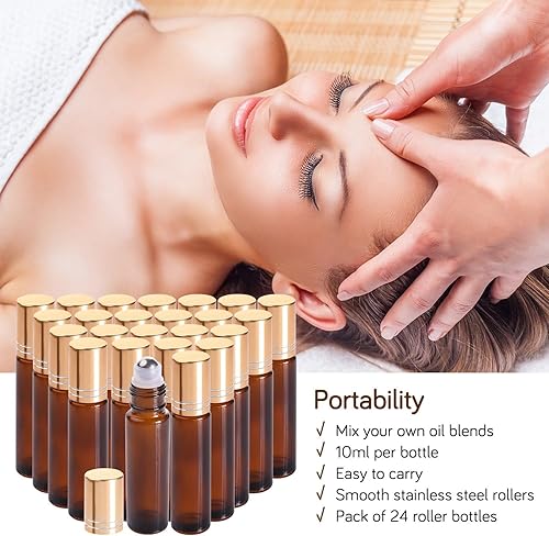 Miniatura 44 de PrettyCare Botellas enrollables para aceites de 0.3 fl oz