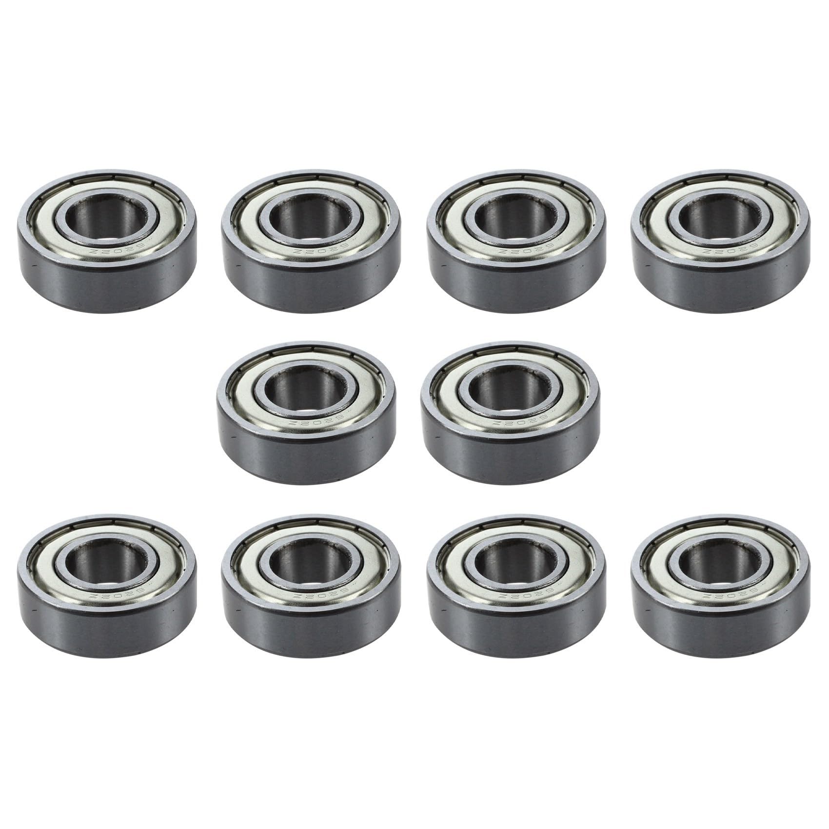 Jnchdghwa As Shown 10X 6202Z Dual Metal Pair Deep Groove Radial Ball Bearing 15 X 35 X 11Mm