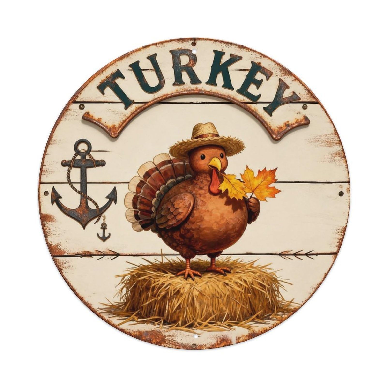 Turkey Sign Metal Tin Sign Plaque