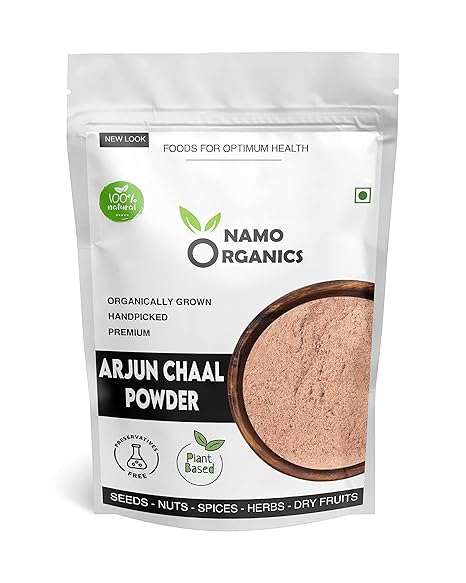 Namo Organics - 1 Kg - Organic Arjun ki Chaal Powder - Terminalia Arjuna - Double Filtered 100% Arjun Bark Fine Powder