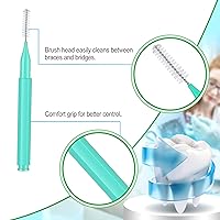 Vista 6 de Nuenen 150 piezas de cepillo interdental, herramienta de limpieza de dientes de pata dental, limpiador de palillos de dientes, recambio de cepillo