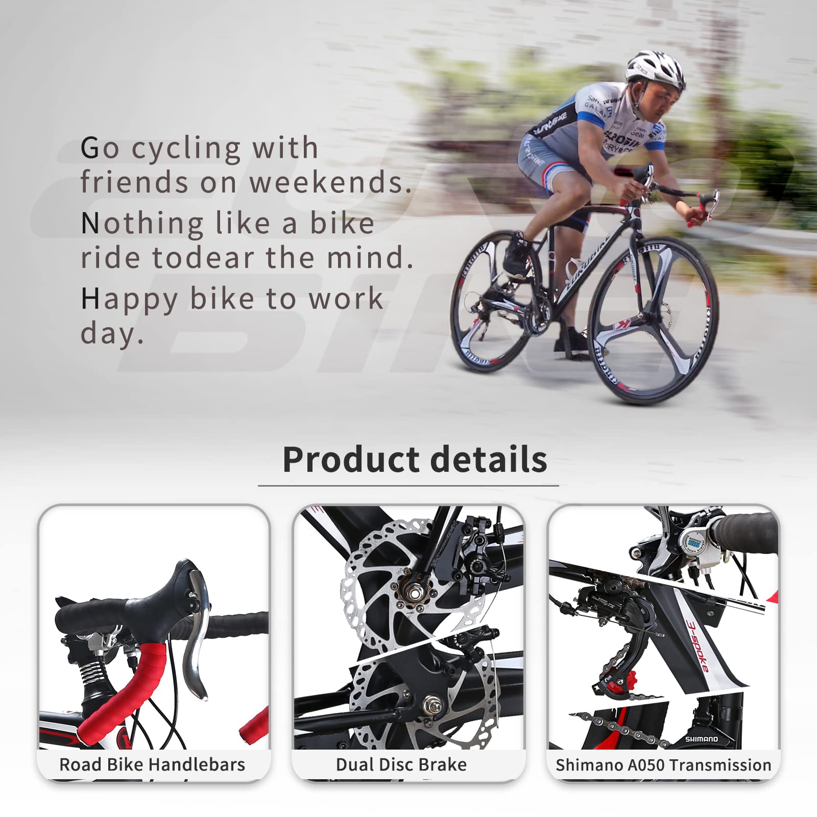 Amazon | EUROBIKE ロードバイク XC550 アウトドア サイクリング