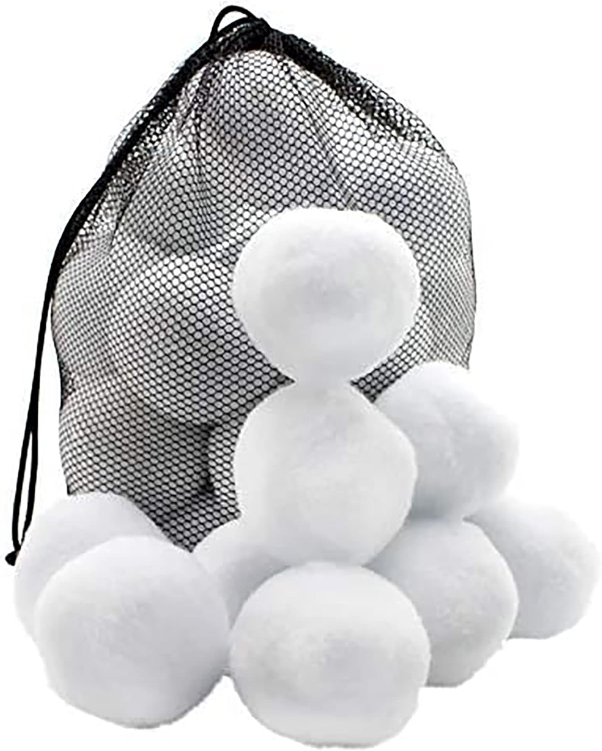 Attatoy 30Count Indoor Plush Snowballs, Toy Snowballs for Indoor Play with