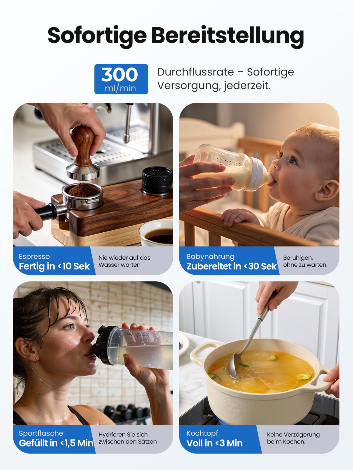 Jimmy R9 Pro Umkehrosmoseanlage Trinkwasser Auftisch, 7-stufiger Filterung, UV, 3S-Heizung, Kaltes Wasser, TDS