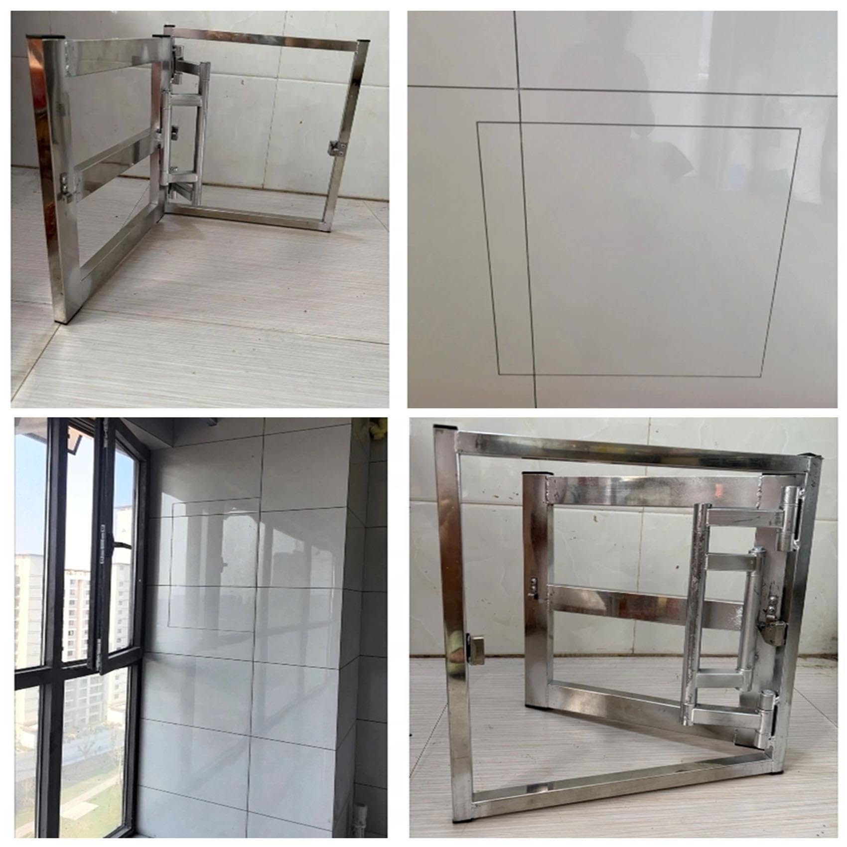 Trampilla de registro invisible acero inoxidable, Puerta Acceso Empotrado