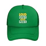 Loud Pipes Save Lives Hat Mesh Baseball Cap Trucker Hats Breathable Golf Dad Sun Hat Men Women
