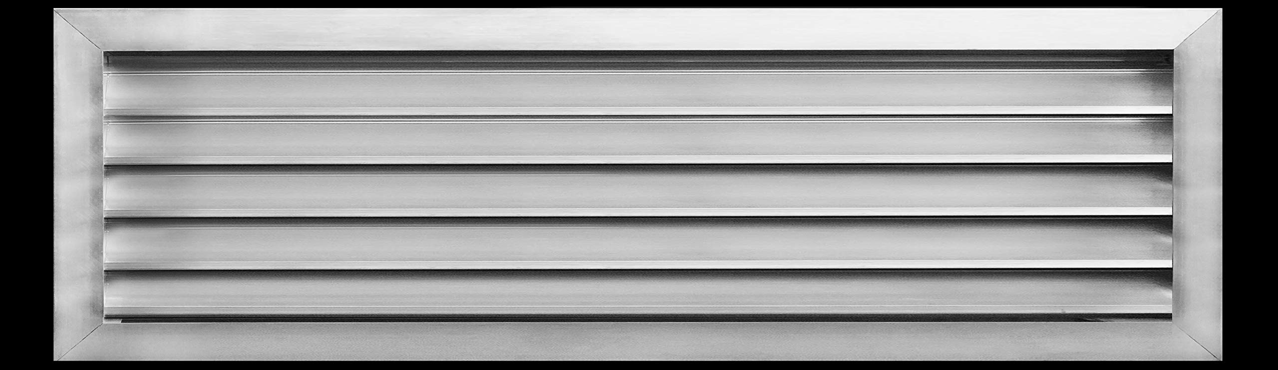 32" w X 12" h Aluminum Exterior Vent for Walls & Crawlspace Rain