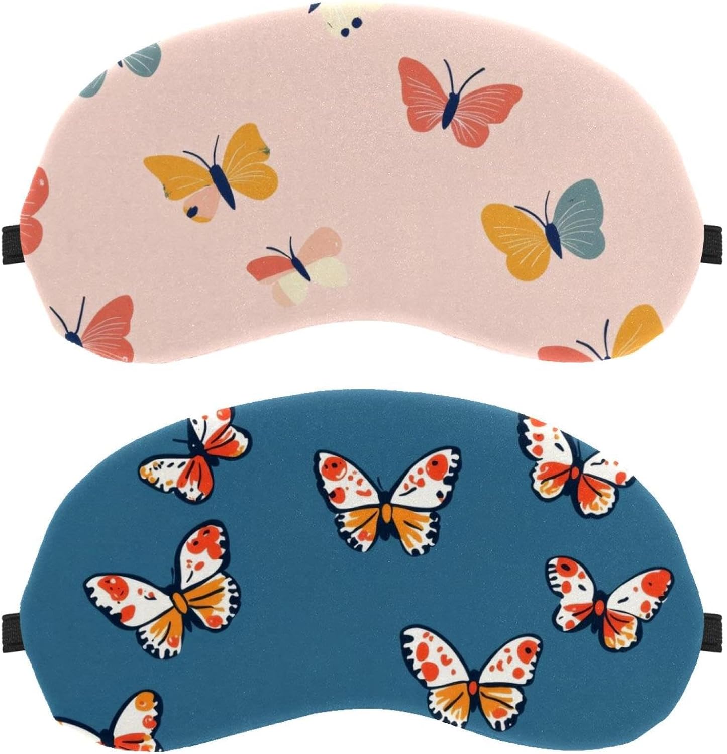 9 maschere per gli occhi con motivo farfalle senza cuciture per dormire, per dormire, per dormire, copertura morbida per gli occhi per viaggi, pisolino, aereo, viaggi, blocco della luce