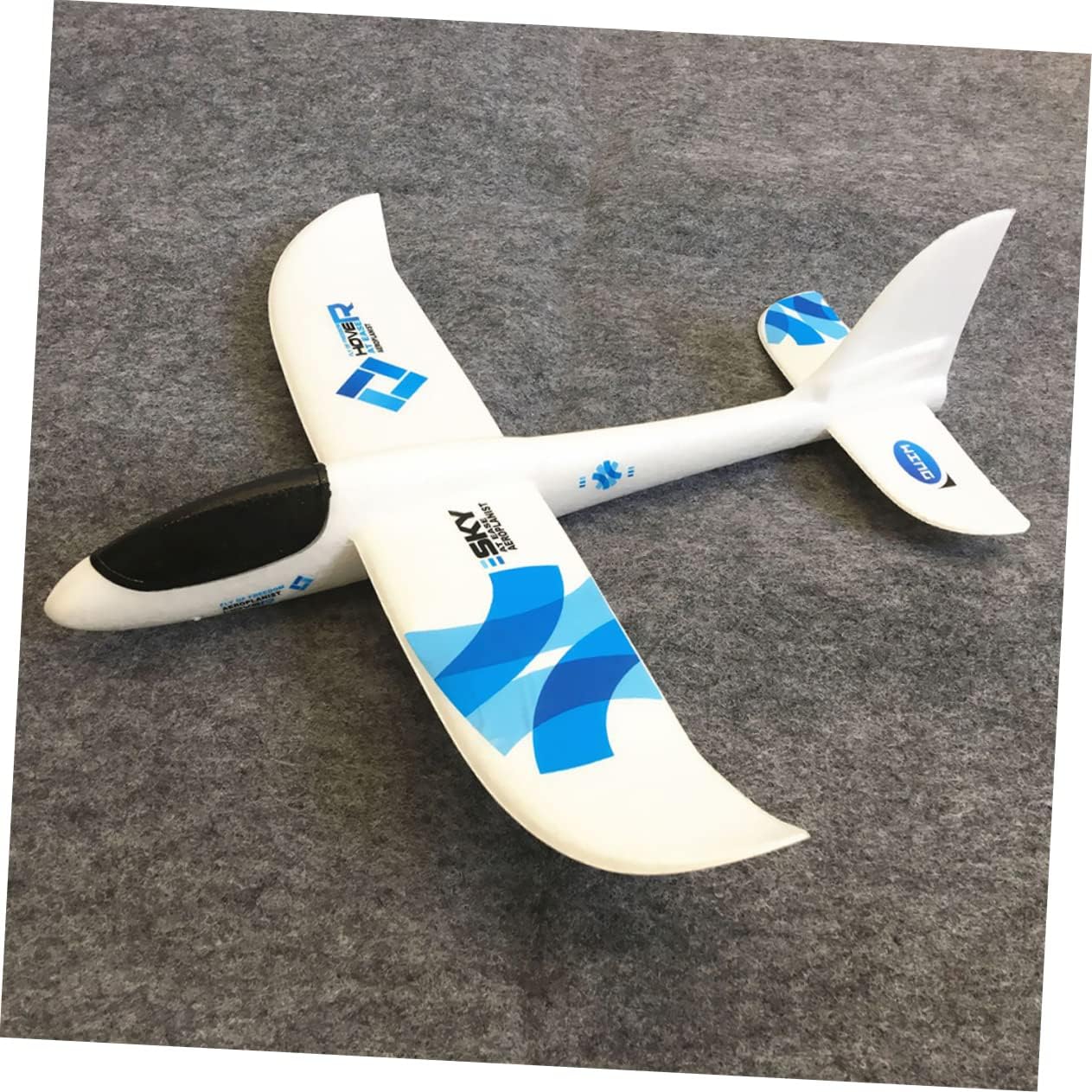 Kisangel 2pcs Foam Gliders for Boy Girl Easy Assembly Outdoor Airplane Toy Lightweight Hand-Throw Flying Models for Parties and Fun Boy Girl's Activity