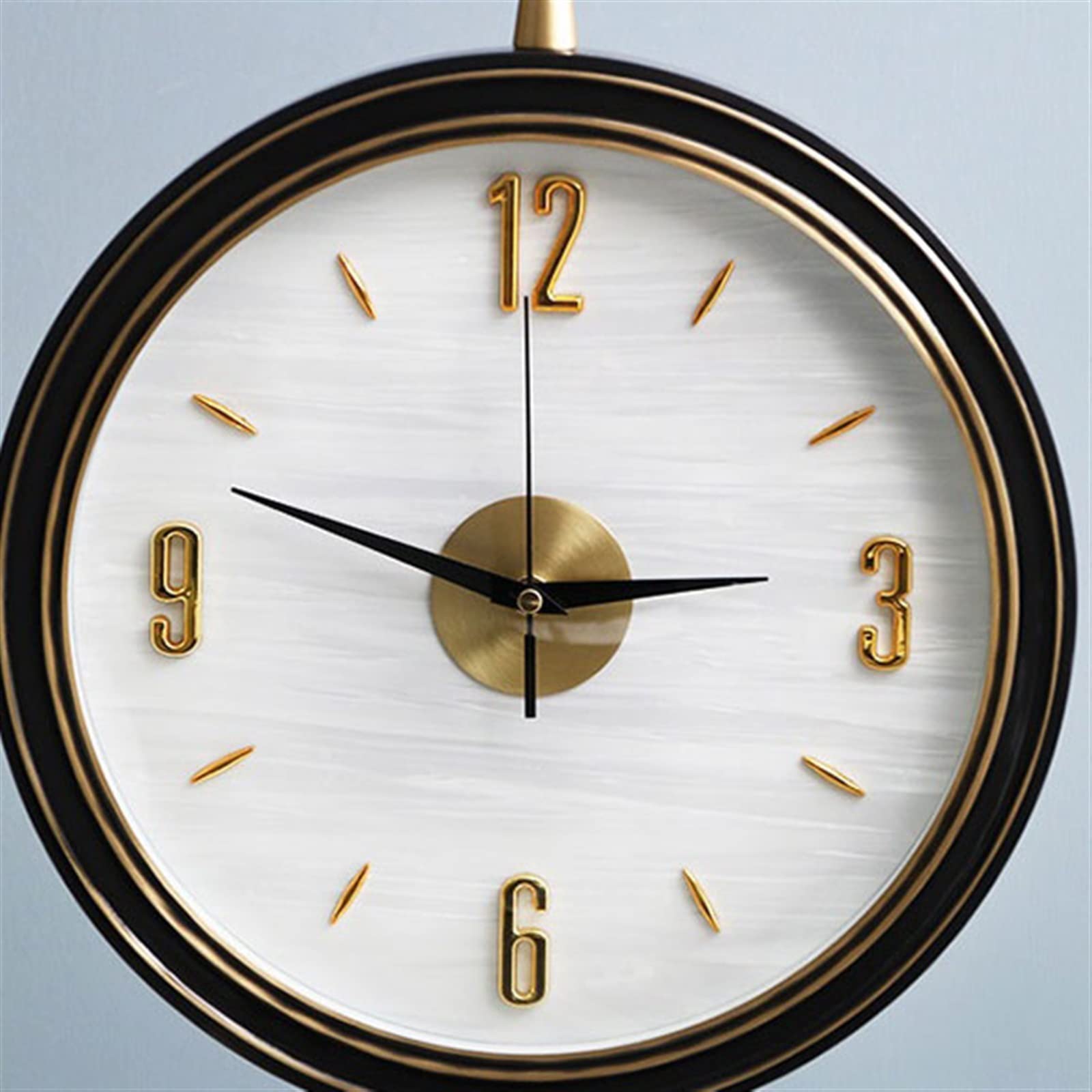 Reloj de Suelo Reloj de pie Moderno, decoración del hogar chapada en Oro con Cesta Almacenamiento, Reloj Vertical botellero Abuelo