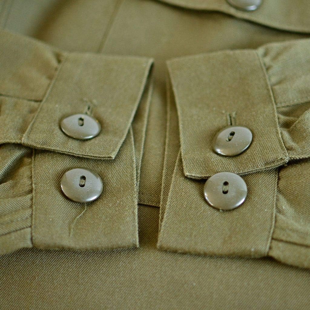 Original Austrian Army Combat Shirt OD Olive drab Field BDU Long Sleeves Genuine Military Issue (Large Long)