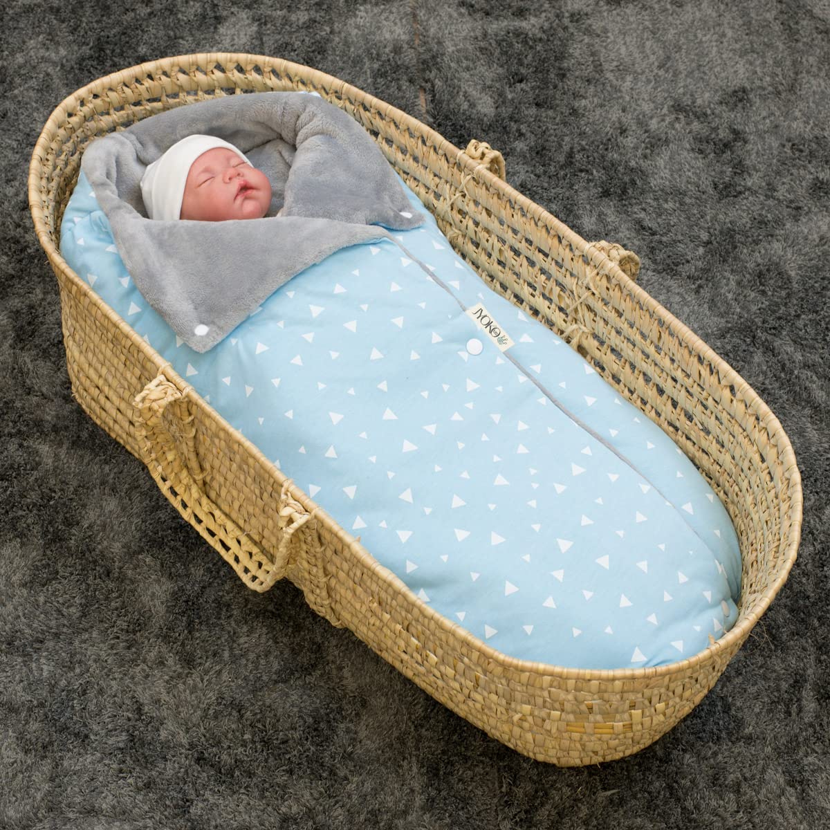 JYOKO KIDS Sacchi Universale Per Navicella (BLUE SPARKLES, PILE)